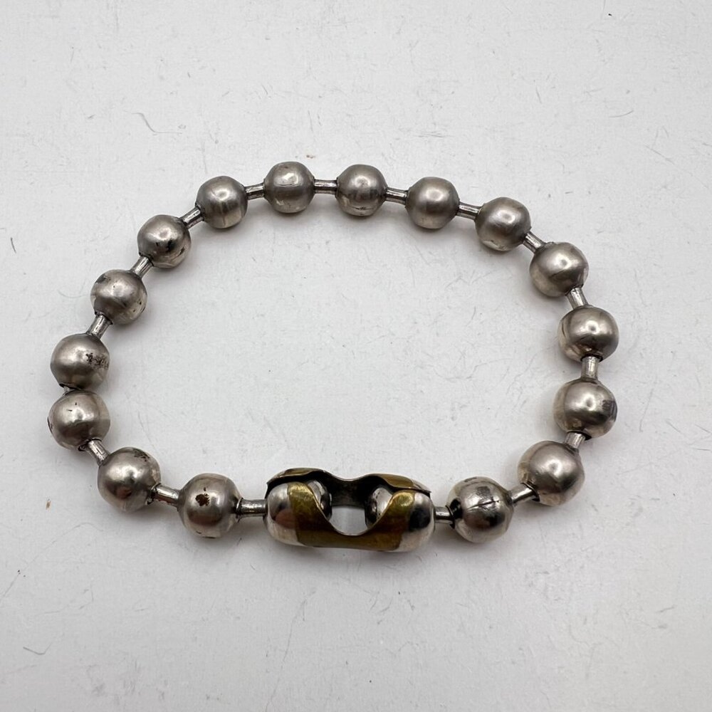 Bold Industrial Steel Ball Chain Necklace Bracelet Set 18.5" 8.5"  85.49g Unisex - Picture 9 of 10